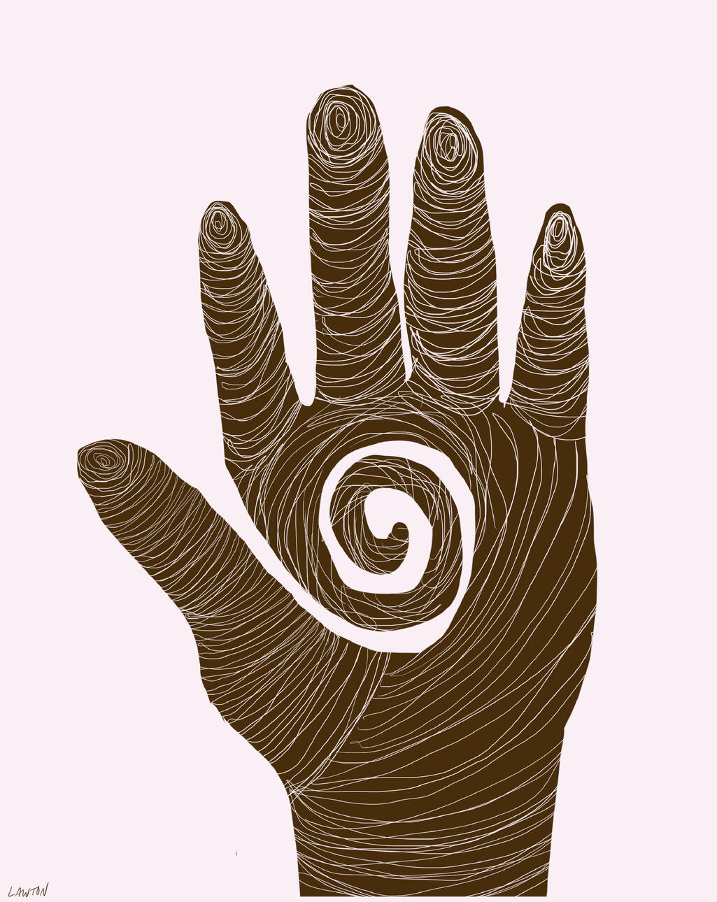 Dene Healing Hand - Digital Painting