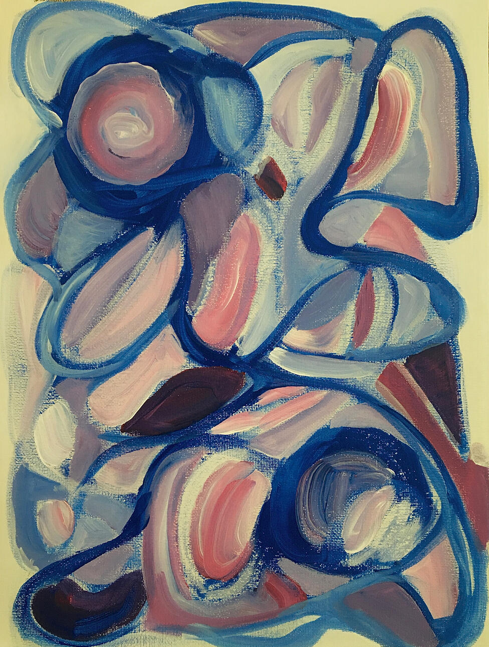 Birth of a Geode - Acrylic on canvas