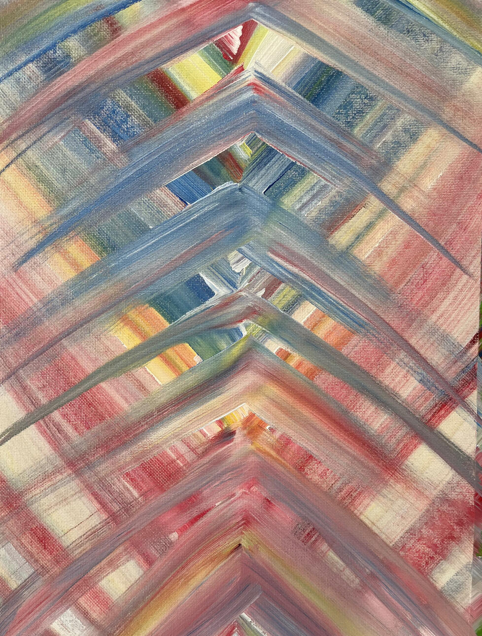 Rainbow Dance - Acrylic on canvas