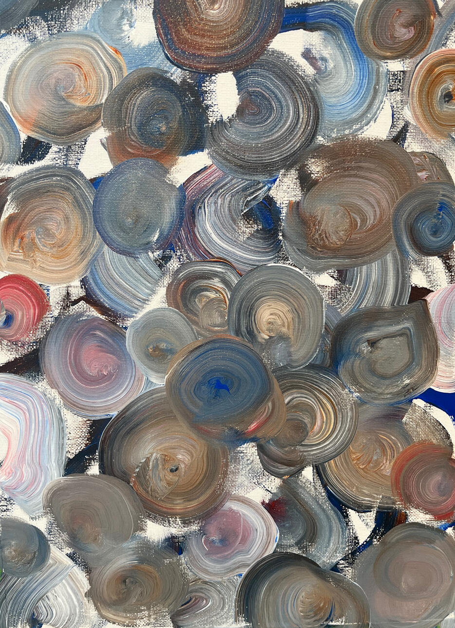 Geodes - Acrylic on canvas