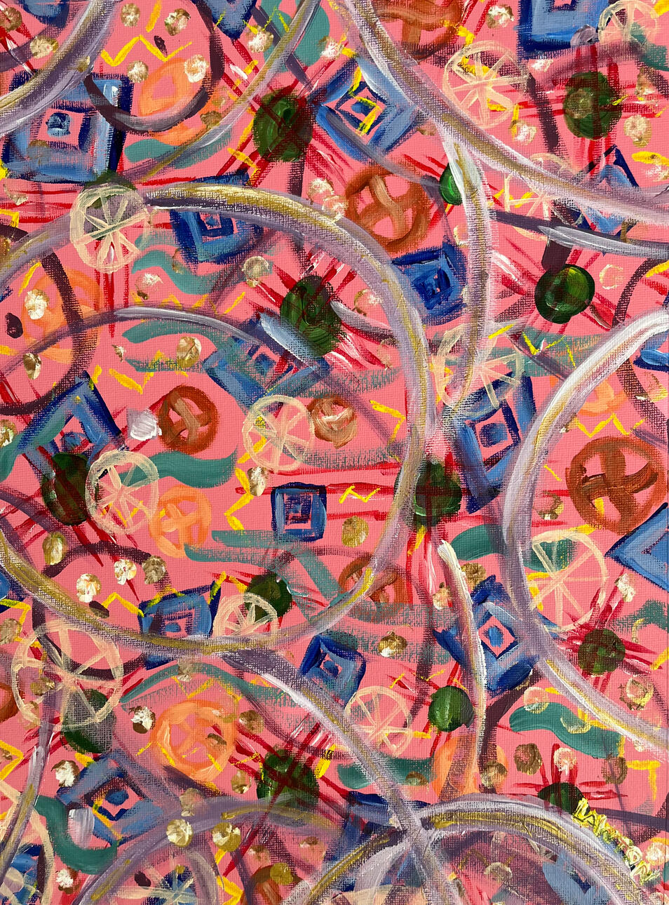 Round Dance - Acrylic on canvas